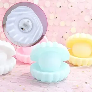 Pearl Shell Night Lamp Decorate Desk Lights Nursery Toy Lamp Led Pearl Shell Night Lights For Bedroom & Home ( default, Standard ).