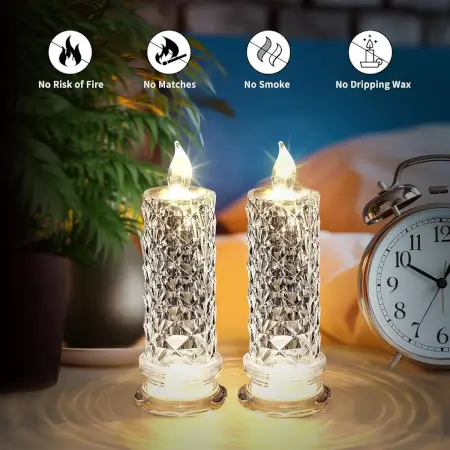 7atrVwGUwVUU7Yw3ewPGv0unGW7pTBUfuyewgvfc.webp Decorative LED Crystal Candle Light – Flameless Flickering Candle for Home, Parties, Romantic Dinners & Festive Decoration (1 Pc) ( default, Free Size )