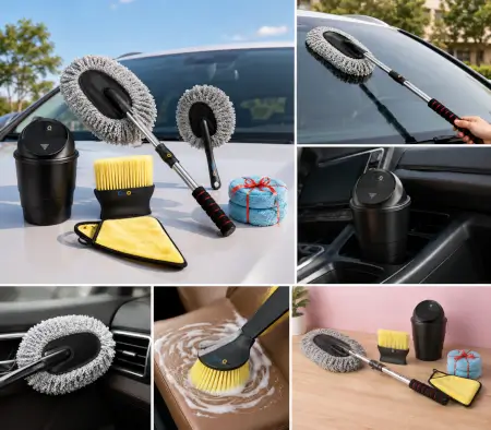 ABJSB1crKV795T6VQj0jmQtjnXgUa1LqLnzKYoOH.webp 6-Piece Car Cleaning Kit – Microfiber Duster, Long Handle Brush, AC Vent Cleaner, Cleaning Cloth, Dustbin & Glass Cleaning Tablets ( default, OS )
