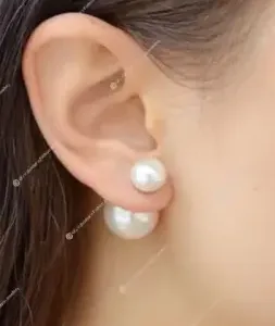 Stylish Pearl Hollywood Earring – Push Back Alloy Earrings ( default, Standard )