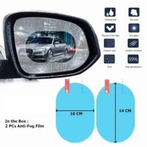 Anti-Fog Anti-Scratch Car Rearview Mirror Film (1 Pc) – Waterproof HD Protective Sticker for Safe Driving ( default, OS )
