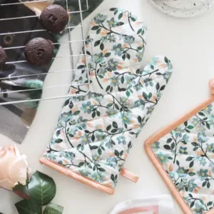 Professional Cotton Oven Mitt gloves ( default, Standard ).
