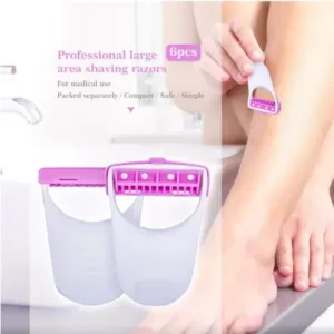 Plastic Disposable Sterile Skin & Body Razor for Men and Women – 6pcs ( default, OS )