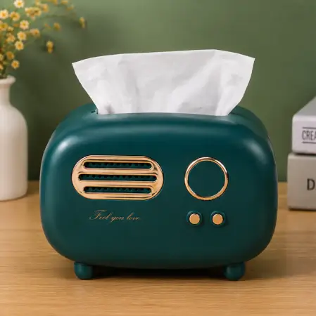 0obG2Tvap07FgqON8CVqkLbjffuTmY7oudzYBVf2.webp Vintage Retro Tissue Box Holder – Dark Green Plastic Tissue Storage Organizer for Kitchen, Dining Table, Living Room & Office ( green, OS )