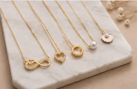 17s3VR3tlyc8WLBBs5e9lAGjBegYTYqCZkJi1NNO.webp Elegant Gold-Plated Necklace Set – Combo of 5 CZ Chain Necklaces for Women & Girls ( gold, OS )
