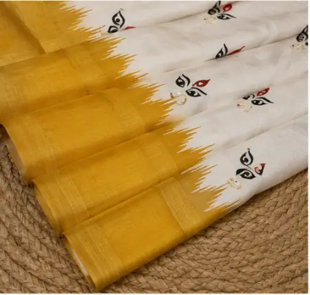 4TPWlnVga4ORZBcdzFoNOMG6TQutISx2av7WPab0.webp Digital Print Cotton Linen Saree with Blouse ( yellow, Free Size )