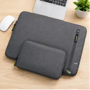 Lifestyle Laptop Sleeve for 15.6–16 Inch Laptop – Protective Laptop Bag with Charger Pouch, Premium Zipper & Soft Padding ( grey, OS )