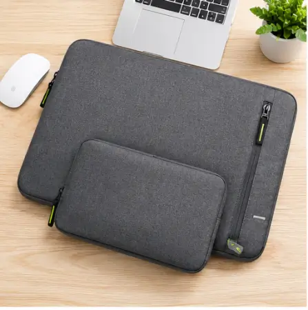 7DHPSntZS6EL7SVwQFdVg8wJL66TNqekUF8zrB4p.webp Lifestyle Laptop Sleeve for 15.6–16 Inch Laptop – Protective Laptop Bag with Charger Pouch, Premium Zipper & Soft Padding ( grey, OS )