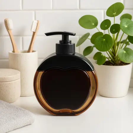 9wpNgWMs8nPL4AVW3eFiZtArOz3ItBkQPU8p7a6X.webp Apple-Shaped Refillable Liquid Soap Dispenser – 350 ML Hand Wash & Lotion Bottle. ( default, OS )