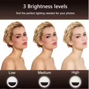 Pocket Mini Clip-On Selfie Ring Light with 36 LED for Smartphone Camera ( default, OS )