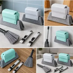 Magic Window Groove Cleaning Brush Set – 4-Piece Window Track, Sliding Door & Gap Cleaning Tool ( default, OS )