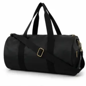 Elite Alluring Handbag – PU Gym Duffle Bag with 2 Compartments & Zip Closure ( black, OS )