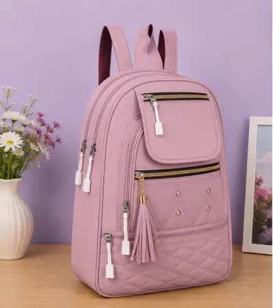 GlmzvCqbqRMXNXSoWgygeR5ZsoEBZ8GJjAerhsDb-1.webp Women's PU Leather Handbag – Stylish Multi-Compartment Shoulder Tote Bag for Office, Travel & Daily Use ( Dark Pink, OS )