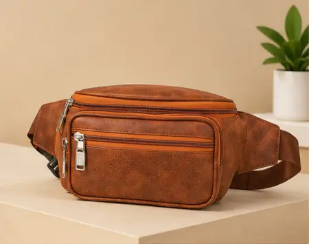 GrEqhIsZykgGlEs0z0sWFLDmKKfKek0aZUaoh9mh-1.webp Bagzenia Leather Waist Bag for Men & Women – Water-Resistant Multi-Compartment Fanny Pack with Adjustable Belt for Travel, Mobile & Daily Essentials ( brown, OS )