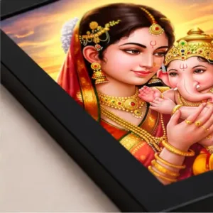 Bal Ganesh Ji Photo Frame 7 x 9 Inch ( multicolor, OS )