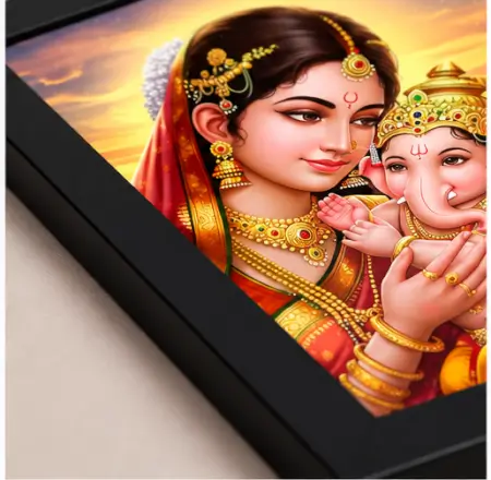 HJ6FDjzioxzVN1cUDIPjT3hAphmqEvOZmEcgLFUO.webp Bal Ganesh Ji Photo Frame 7 x 9 Inch ( multicolor, OS )