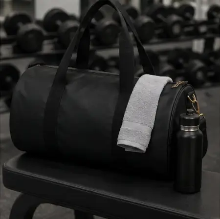 HNDIlhIyCiir8H4mFHzu7NeEN0qmlCQqabiKybJe.webp Elite Alluring Handbag – PU Gym Duffle Bag with 2 Compartments & Zip Closure ( black, OS )
