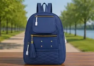 Women's PU Leather Handbag – Stylish Multi-Compartment Shoulder Tote Bag for Office, Travel & Daily Use ( blue, OS )