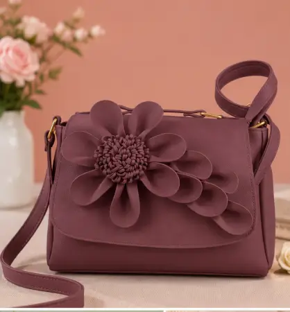 LD0d2xzuG20cahmeqDklIZzzLPV5gKZ0jkc04f6O-1.webp Women's PU Leather Sling Bag – Stylish Crossbody Shoulder Bag with 2 Compartments for Daily Use ( Peach, OS )
