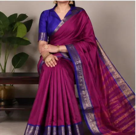 PI85IlIm1RFh3cb6Uvjcq4rV1rnuqk2PQKU7VxZ1.webp Special Paithani Silk Saree for Women with Art Silk Blouse Piece ( purple, Free Size )
