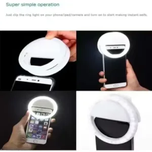 Pocket Mini Clip-On Selfie Ring Light with 36 LED for Smartphone Camera ( default, OS )