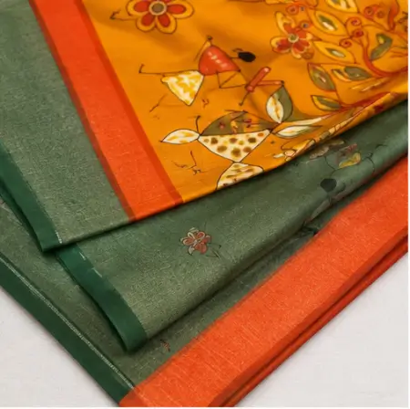 QuzNjOBl4N63ZinG4UsD87qRhDCkcNiU1dpOqb1B-1.webp Silk Saree with Blouse, Khadi Silk Designer Printed Saree for Women, 1 Pc ( Teal, Free Size )