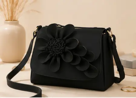 TJDV6HvfAZslb6iVq0dJth6RDKBQX7flfhIIPfAP-1.webp Women's PU Leather Sling Bag – Stylish Crossbody Shoulder Bag with 2 Compartments for Daily Use ( black, OS )
