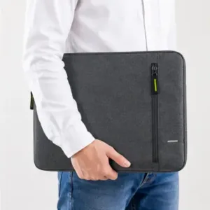 Lifestyle Laptop Sleeve for 15.6–16 Inch Laptop – Protective Laptop Bag with Charger Pouch, Premium Zipper & Soft Padding ( grey, OS )