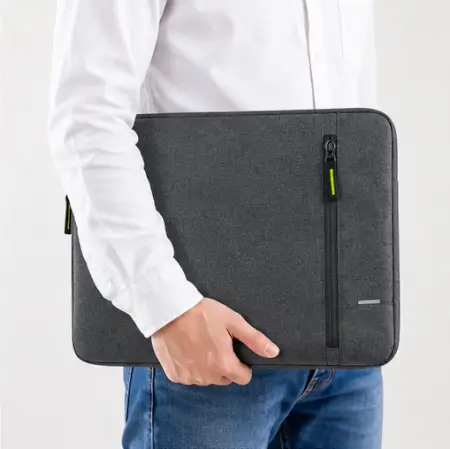 YeP7jN3FdGeMC85ktNkpCqyShvNqJvUH48MTzYrJ.webp Lifestyle Laptop Sleeve for 15.6–16 Inch Laptop – Protective Laptop Bag with Charger Pouch, Premium Zipper & Soft Padding ( grey, OS )