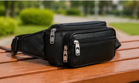 YqnTZhds2SZRCpwA5dxQzsVTvJD0v8iKxErPfR4k-1.webp Bagzenia Leather Waist Bag for Men & Women – Water-Resistant Multi-Compartment Fanny Pack with Adjustable Belt for Travel, Mobile & Daily Essentials ( black, OS )