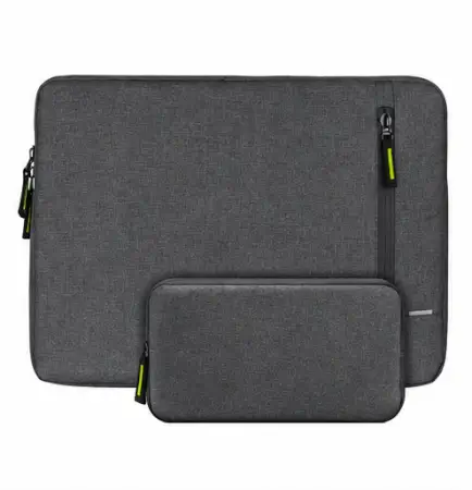 fDhSXlZUVh6fOT8AULkflAhn7Gu4kpqfjrlPLnmg.webp Lifestyle Laptop Sleeve for 15.6–16 Inch Laptop – Protective Laptop Bag with Charger Pouch, Premium Zipper & Soft Padding ( grey, OS )
