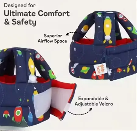 jVOBZlZaHrgGbUxuNq2OdOarkWtDw22LHipqnXcz.webp Baby Head Safety Helmet for Crawling & Walking Babies – Soft Head Guard ( default, Standared )