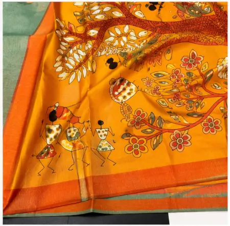 lJm2ucMz42csMzfMX5hHjgnzVHtVEL6Rr6XJEJdt-1.webp Silk Saree with Blouse, Khadi Silk Designer Printed Saree for Women, 1 Pc ( Teal, Free Size )