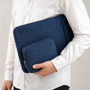 Lifestyle Laptop Sleeve for 15.6–16 Inch Laptop – Protective Laptop Bag with Charger Pouch, Premium Zipper & Soft Padding ( blue, OS )