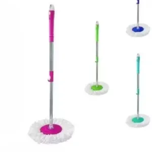 Heavy Duty Mop Rod Stick with 1 Refill – 360° Rotating Floor Cleaning Pole ( default, OS )