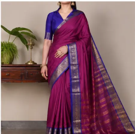 nQXNhwRfym48rXjLLQctwNMmMJknGisTHFOUWMZl.webp Special Paithani Silk Saree for Women with Art Silk Blouse Piece ( purple, Free Size )