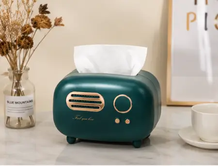 nUqM6ShWR4fYdjuM4C2Dp26XrmQXFc7FI6QIu6uj.webp Vintage Retro Tissue Box Holder – Dark Green Plastic Tissue Storage Organizer for Kitchen, Dining Table, Living Room & Office ( green, OS )