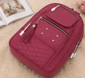 Women's PU Leather Handbag – Stylish Multi-Compartment Shoulder Tote Bag for Office, Travel & Daily Use ( maroon, OS )