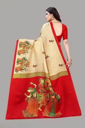 qfpAgA2dJVMuZlB1Jibau1fz1I1iHNctxG6XUZAe.webp Women's Designer Art Silk Printed Saree with Separate Blouse Piece – Free Size, Elegant Party & Wedding Wear ( red, Standard ).