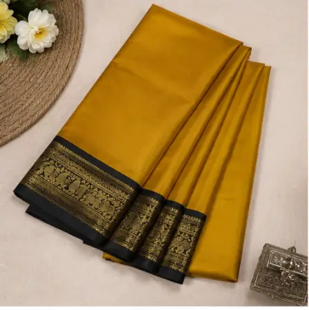 rtO4GHg07hkm2LvxHBrLqwB1f5dPZu7AfOKHMQBr.webp Special Paithani Silk Saree for Women with Art Silk Blouse Piece ( yellow, Free Size )