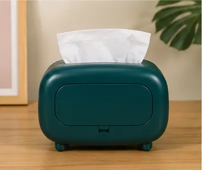 th2CP7TpWieHmsb1A2fTgskORTqEbCkvwVJPRKMm.webp Vintage Retro Tissue Box Holder – Dark Green Plastic Tissue Storage Organizer for Kitchen, Dining Table, Living Room & Office ( green, OS )