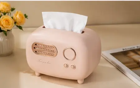 zoSacivLRcBJSYJ7NGiZXh4d6tG3yc1XV80qBL0X.webp Vintage Retro Tissue Box Holder – Dark Green Plastic Tissue Storage Organizer for Kitchen, Dining Table, Living Room & Office ( pink, OS )